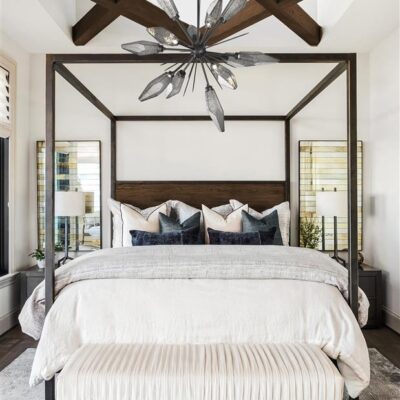 Rock Crystal Starburst Chandelier