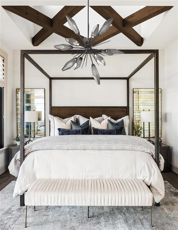 Rock Crystal Starburst Chandelier
