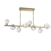 PLB0039-T8-GB-C-Hammerton-Studio-Gem-8-light-twisted-branch-chandelier-with-gilded-brass-finish-and-clear-blown-glass-shades-and-LED-lamping