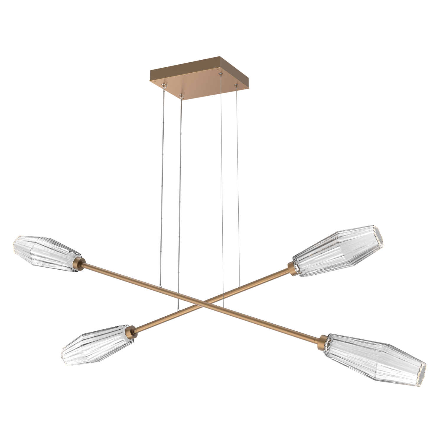 PLB0049-M2-NB-C-Hammerton-Studio-Aalto-Moda-double-linear-chandelier-with-novel-brass-finish-and-clear-blown-glass-shades-and-LED-lamping