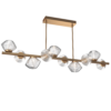 PLB0089-T0-NB-C-Hammerton-Studio-Mesa-10-light-twisted-branch-chandelier-with-novel-brass-finish-and-clear-blown-glass-shades-and-LED-lamping