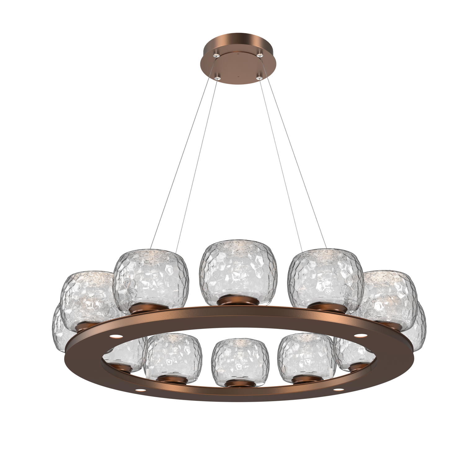 CHB0091-0C-BB-C-Hammerton-Studio-Vessel-36-inch-ring-chandelier-with-burnished-bronze-finish-and-clear-blown-glass-shades-and-LED-lamping