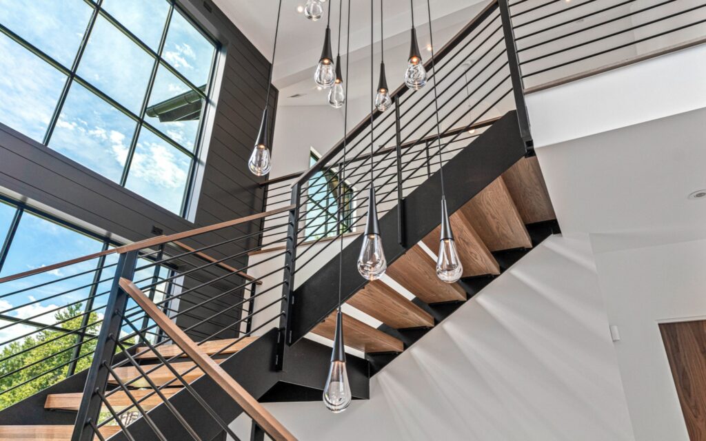 Raindrop Square Pendant Chandelier | Bolder Spaces and LuxCraft, In House Photos