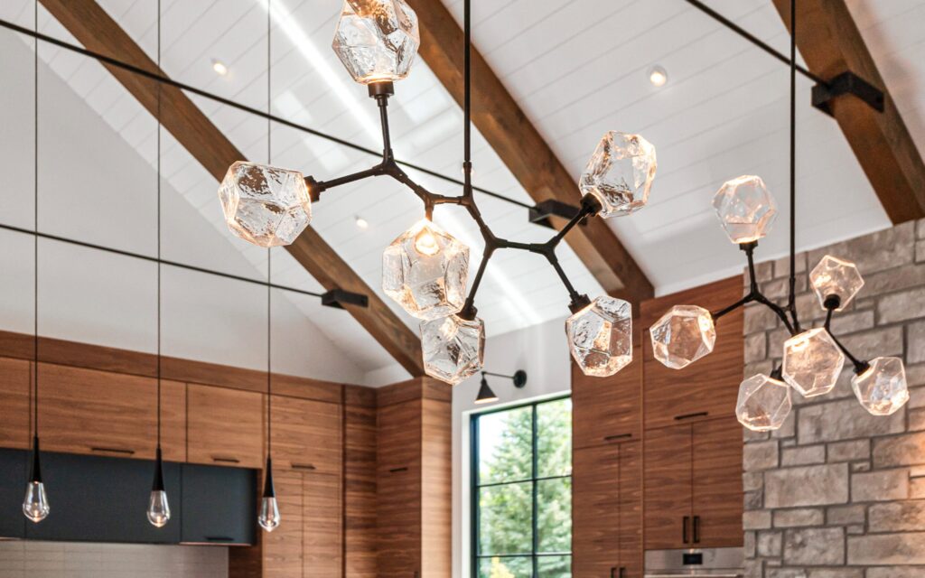 Gem Modern Branch Chandelier | Bolder Spaces and LuxCraft, In House Photos