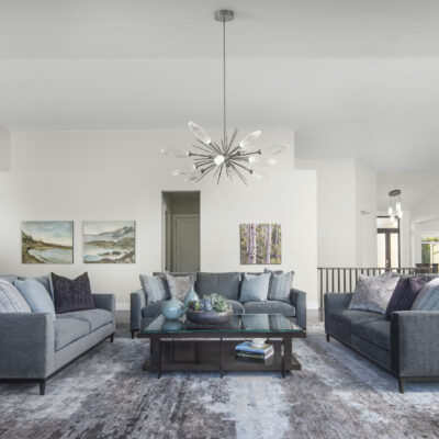 Rock Crystal Starburst Chandelier | Design Plus Inc., Scot Zimmerman Photography