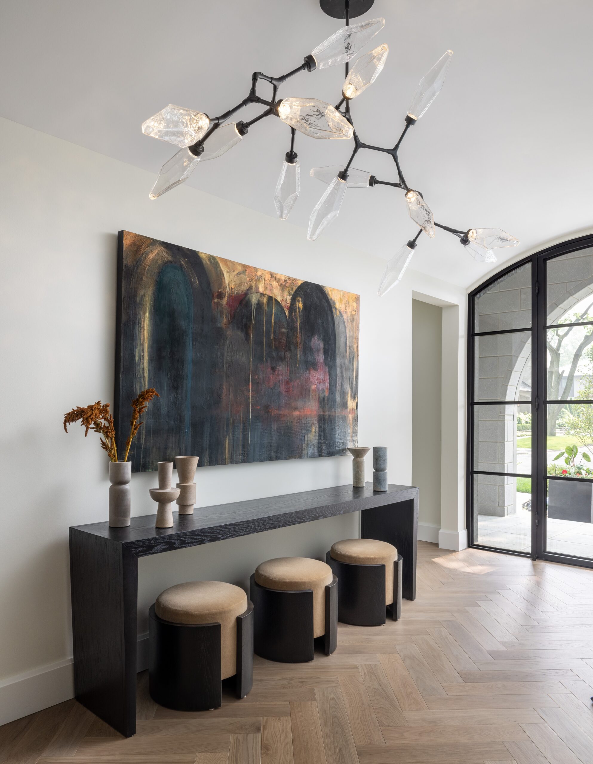 large foyer chandelier