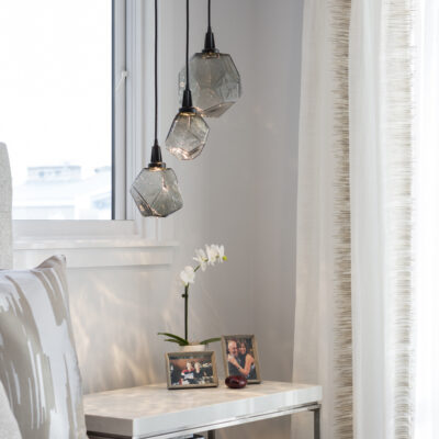 Gem Round Pendant Chandelier | Hudson Home Interior Design, Mark Tanner Photography