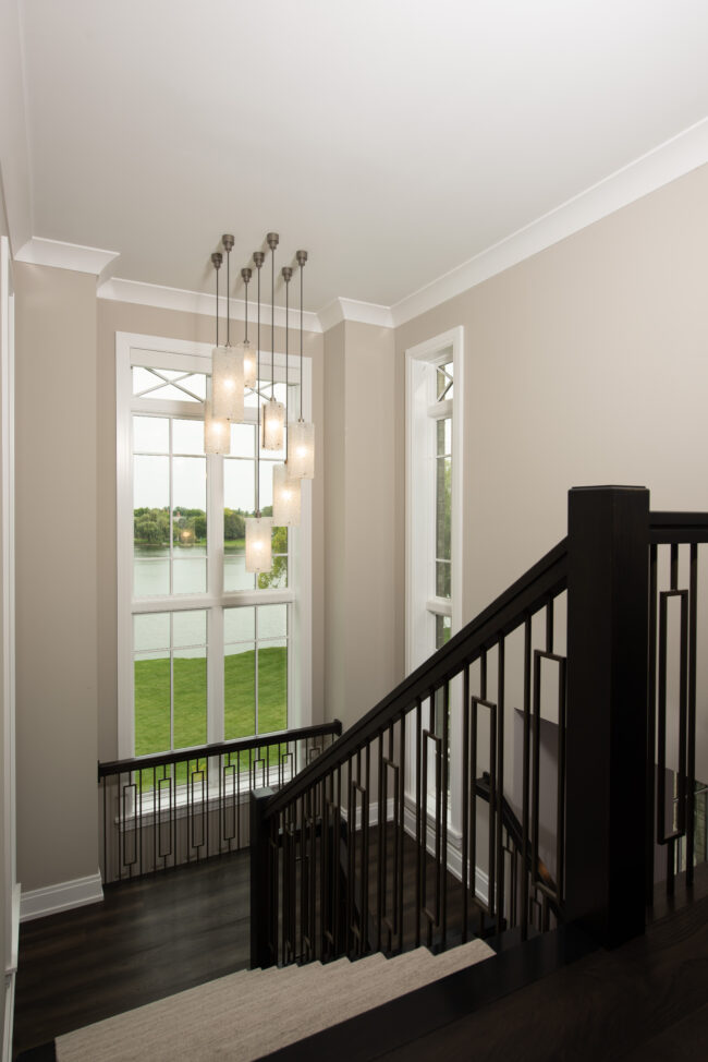 Textured Glass Pendant | SeBern Custom Homes, Matt Mansueto Photography