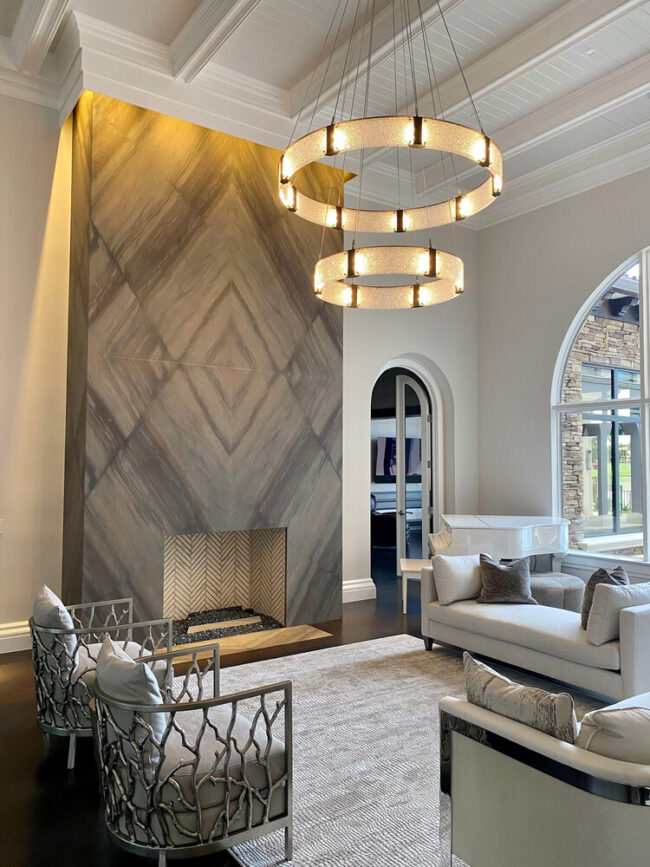 Parallel Two-Tier Ring Chandelier | Metamorphosis Interior Design