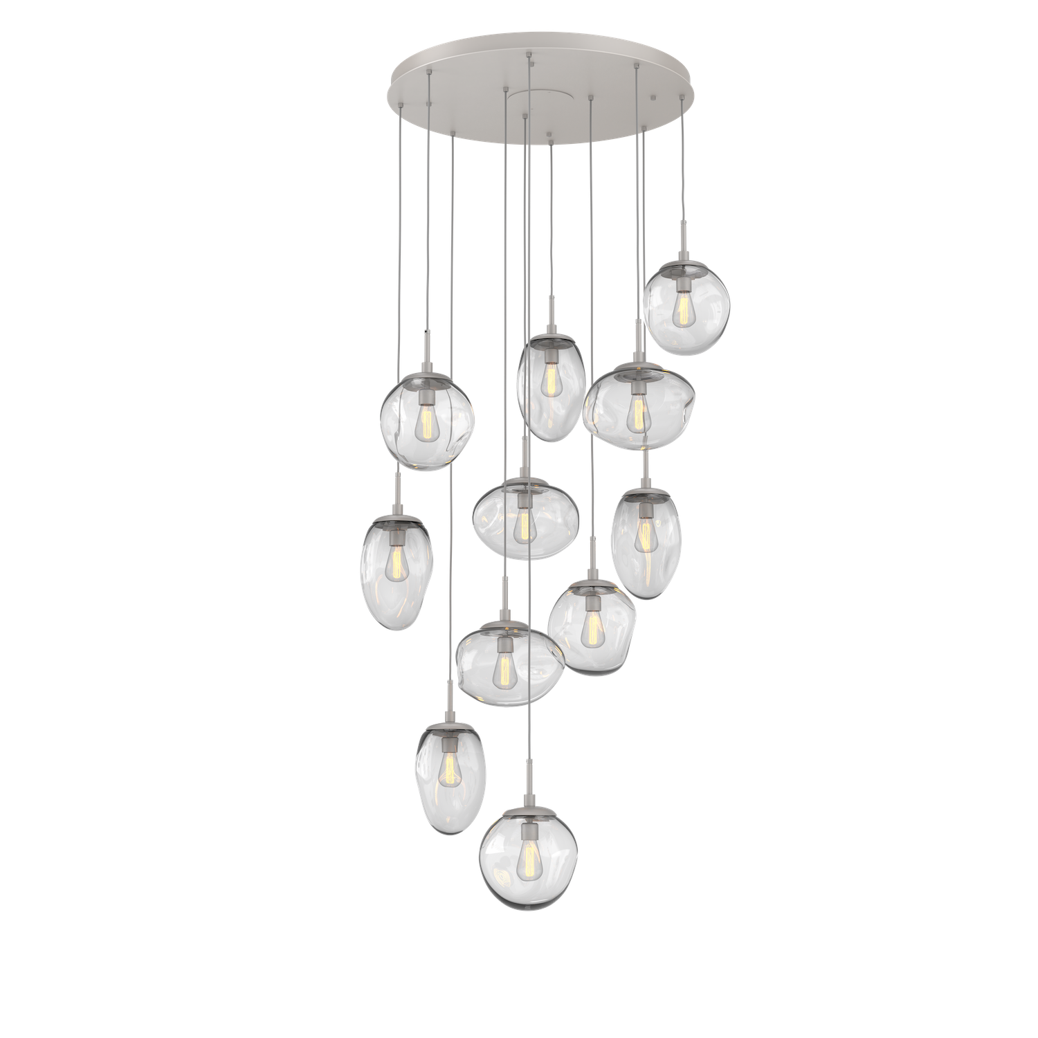 CHB0065-11-BS-C-Hammerton-Studio-Nebula-Cosmos-11-light-round-pendant-chandelier-with-beige-silver-finish-and-clear-blown-glass-shades-and-incandescent-lamping