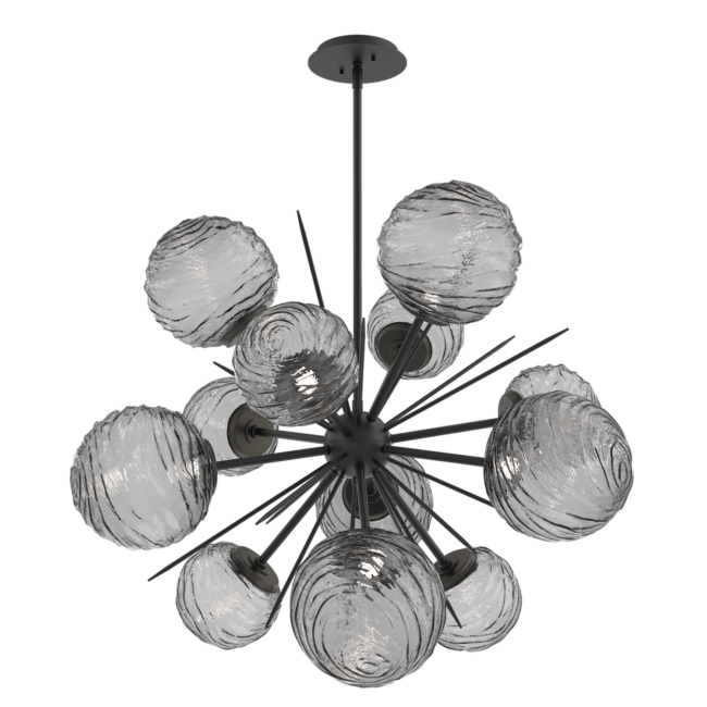 CHB0092-0A-MB-S-Hammerton-Studio-Gaia-36-inch-starburst-chandelier-with-matte-black-finish-and-smoke-blown-glass-shades-and-LED-lamping