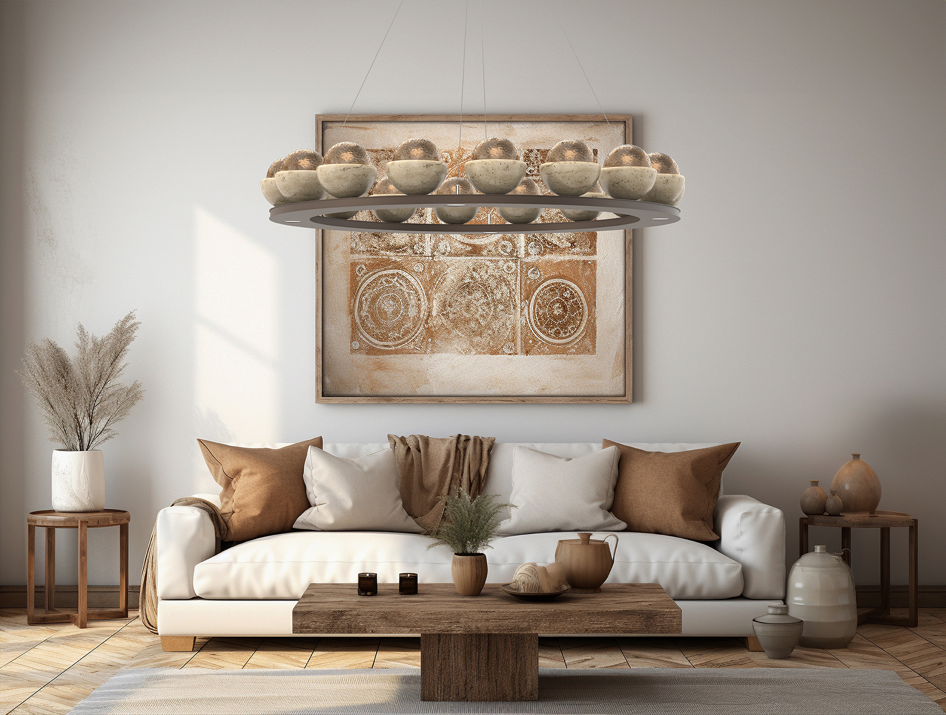 Cabochon Ring Chandelier