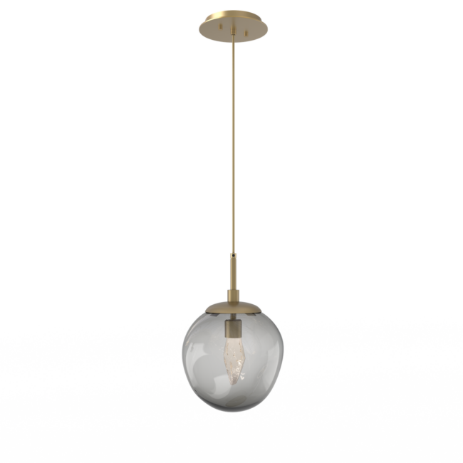 LAB0066-01-GB-GS-Hammerton-Studio-Nebula-Aster-pendant-light-with-gilded-brass-finish-and-smoke-blown-glass-with-geo-clear-cast-glass-diffusers-and-LED-lamping