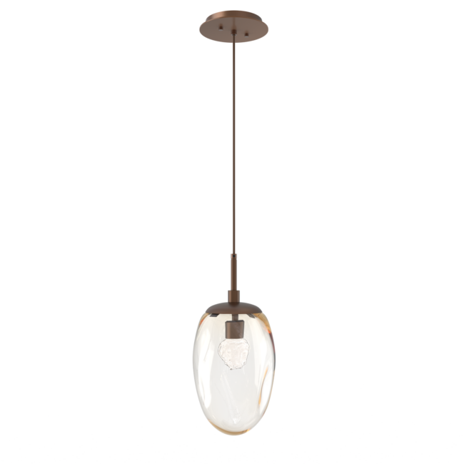 LAB0067-01-BB-FA-Hammerton-Studio-Nebula-Meteo-pendant-light-with-burnished-bronze-finish-and-amber-blown-glass-with-floret-clear-cast-glass-diffusers-and-LED-lamping