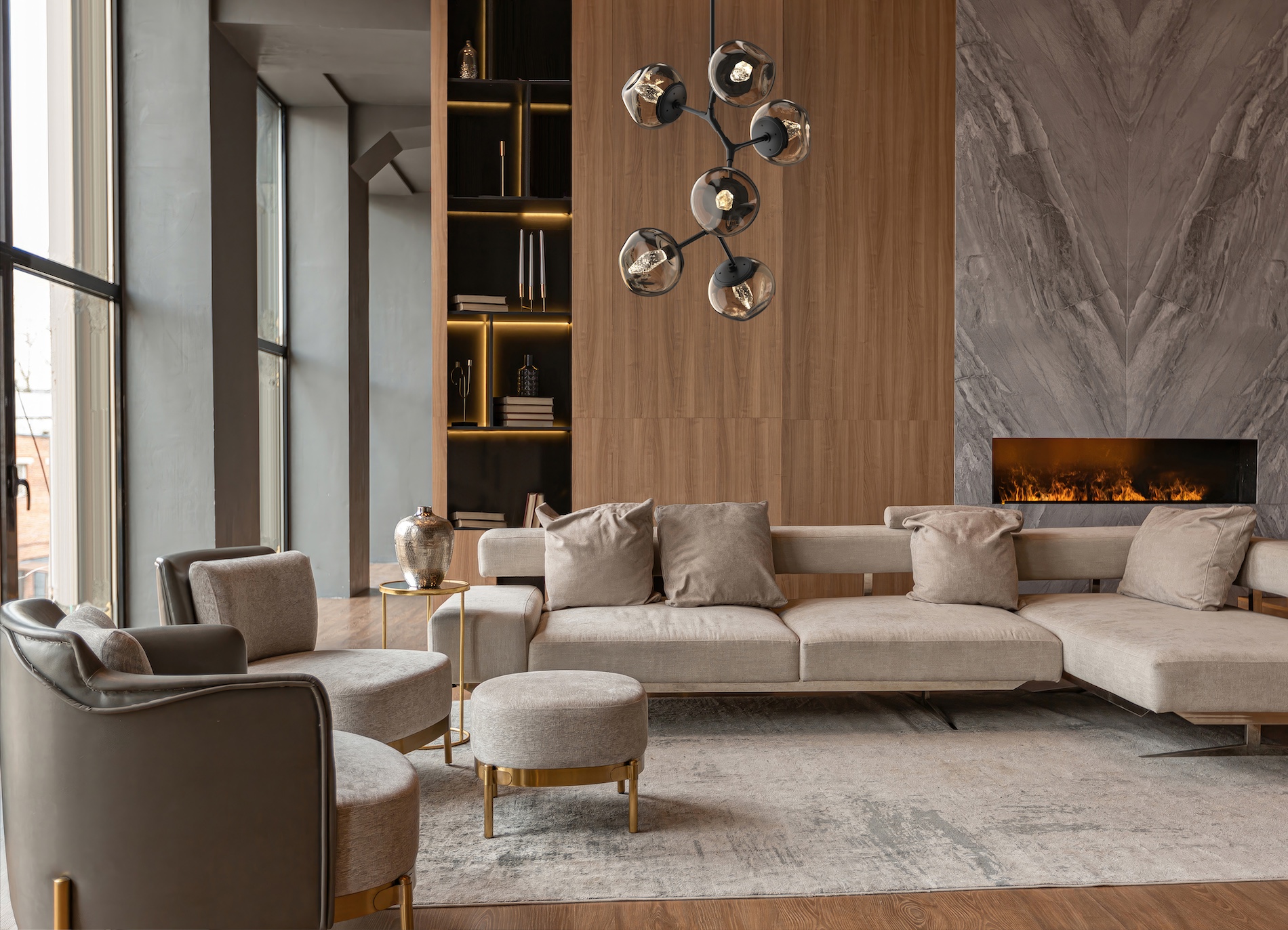Luna Modern Vine Chandelier