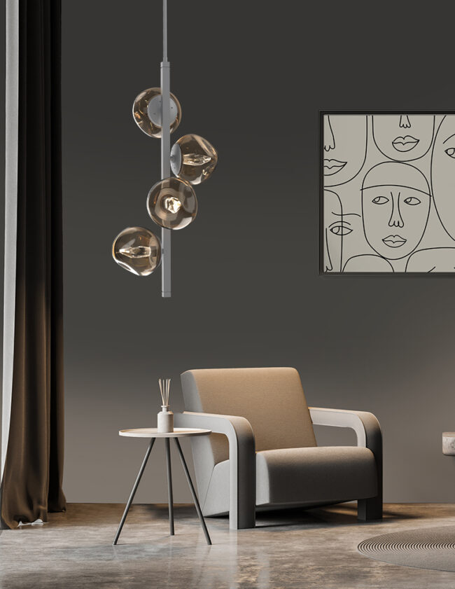 Luna Twisted Vine Chandelier
