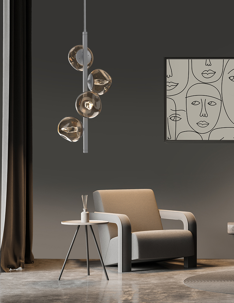 Luna Twisted Vine Chandelier