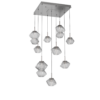 CHB0089-09-SN-C-Hammerton-Studio-Mesa-9-light-multi-pendant-chandelier-with-satin-nickel-finish-and-clear-blown-glass-shades-and-LED-lamping