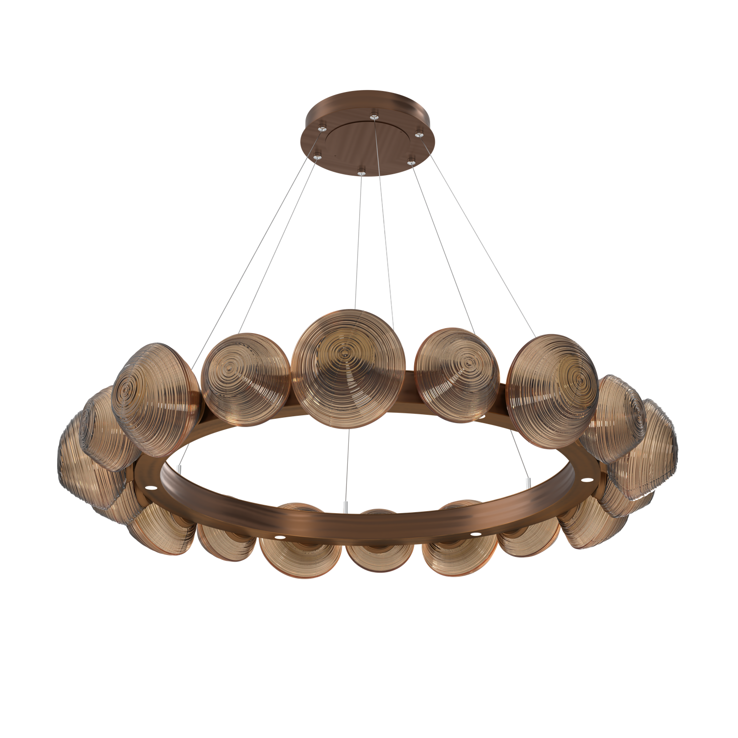 CHB0089-48-RB-B-Hammerton-Studio-Mesa-48-inch-radial-ring-chandelier-with-oil-rubbed-bronze-finish-and-bronze-blown-glass-shades-and-LED-lamping