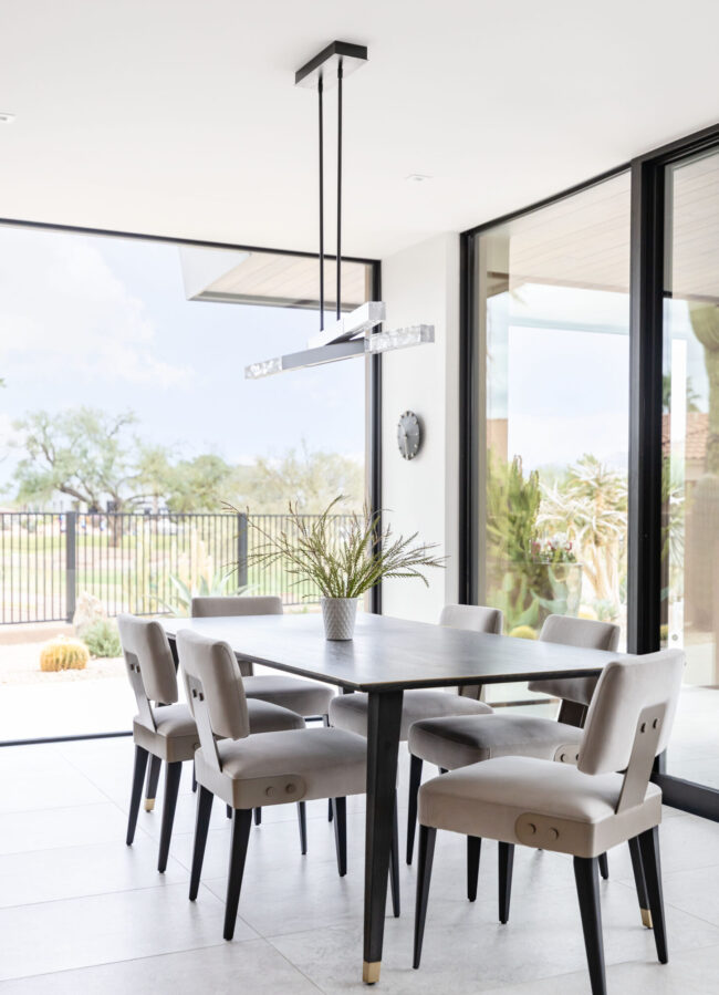 Axis Pivot Linear Chandelier | Chimera Interior Design Studio, Stephanie Studer Photography