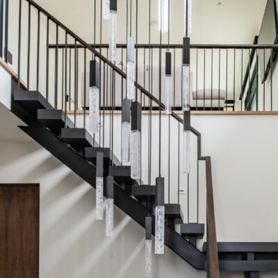 Axis Square Pendant Chandelier | Mark + Aly Interior Design, Rebekah Westover Photography