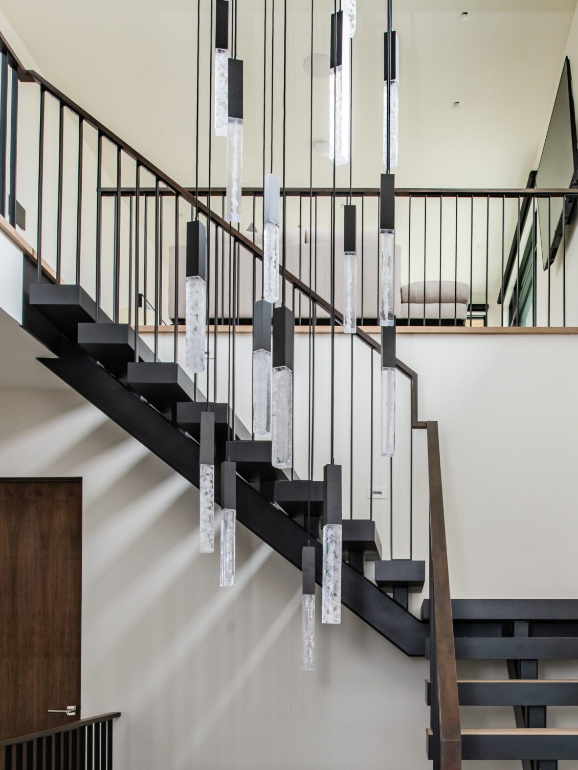 Axis Square Pendant Chandelier | Mark + Aly Interior Design, Rebekah Westover Photography