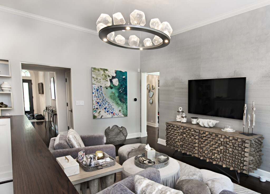 Gem Ring Chandelier | Jamie Schachtel Design Group, Joel Schachtel Photography