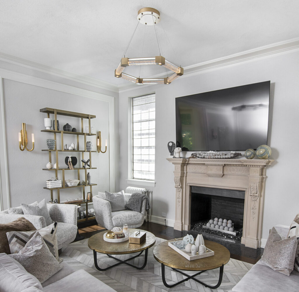 Axis Hexagonal Ring Chandelier | Jamie Schachtel Design Group, Joel Schachtel Photography