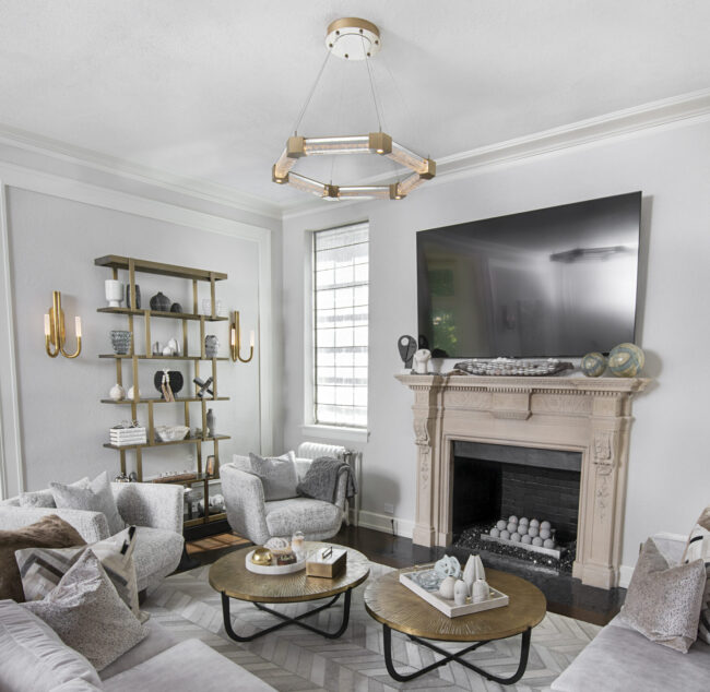 Axis Hexagonal Ring Chandelier | Jamie Schachtel Design Group, Joel Schachtel Photography