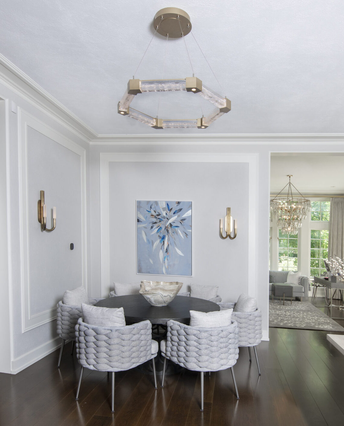 Axis Hexagonal Ring Chandelier | Jamie Schachtel Design Group, Joel Schachtel Photography