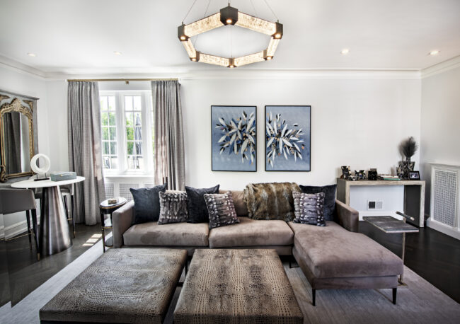 Axis Hexagonal Ring Chandelier | Jamie Schachtel Design Group, Joel Schachtel Photography