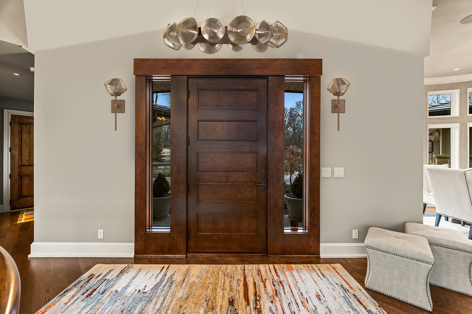 Mesa Belvedere Sconce & Mesa Radial Ring Chandelier