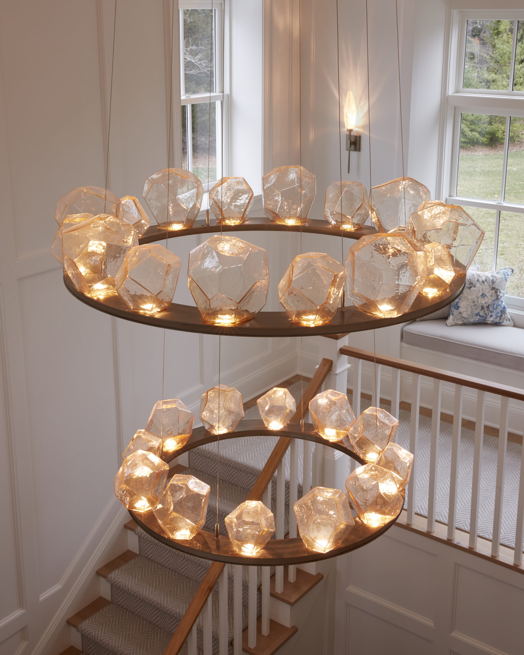 Gem Ring Chandelier | Modern Vintage Home, Brian Wetzel Photography
