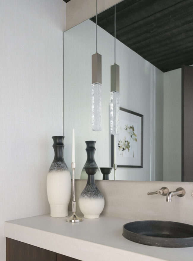 Axis Modern Sconce | Mark + Aly Interior Design, Rebekah Westover Photography