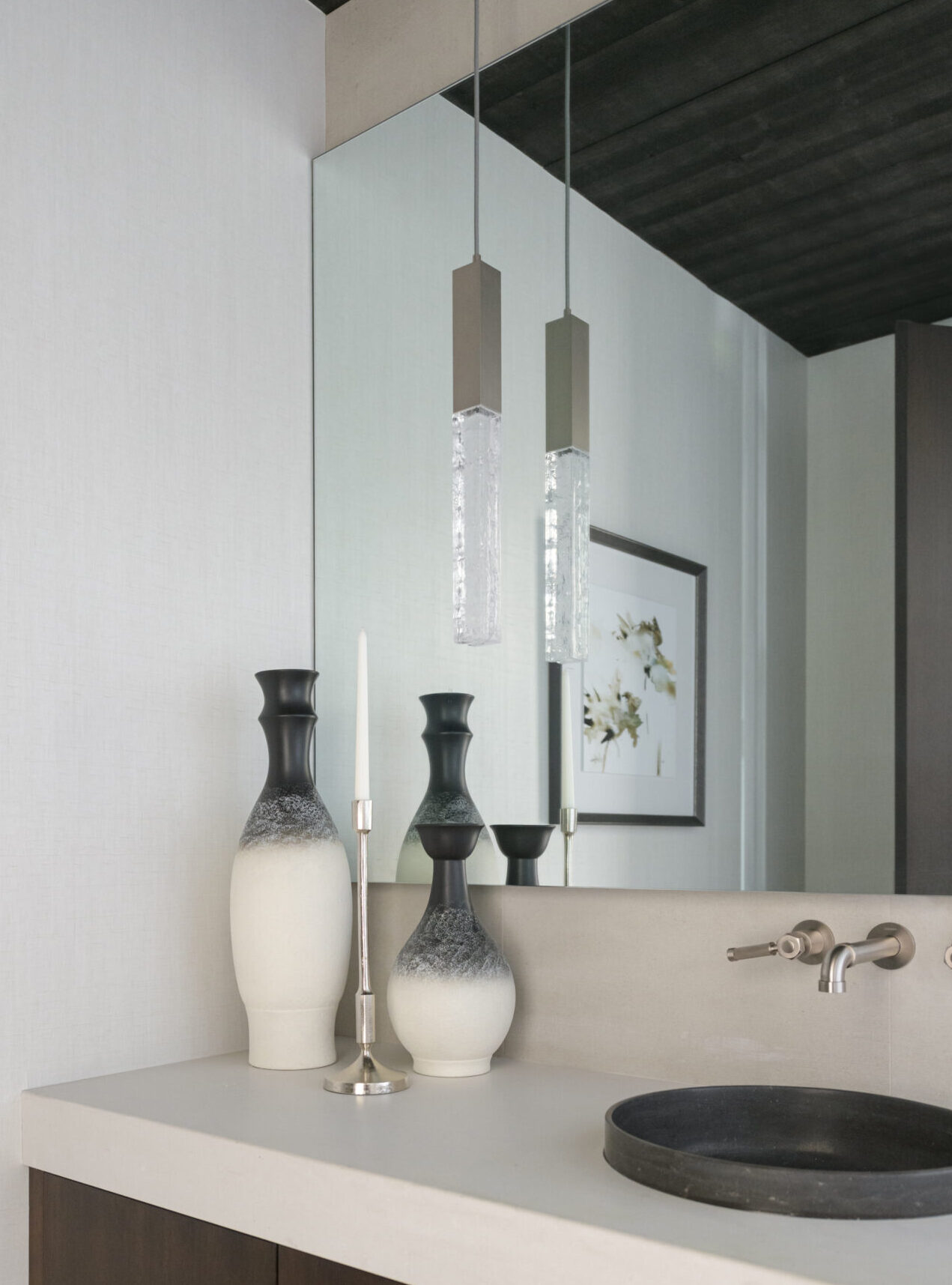 Axis Modern Sconce | Mark + Aly Interior Design, Rebekah Westover Photography