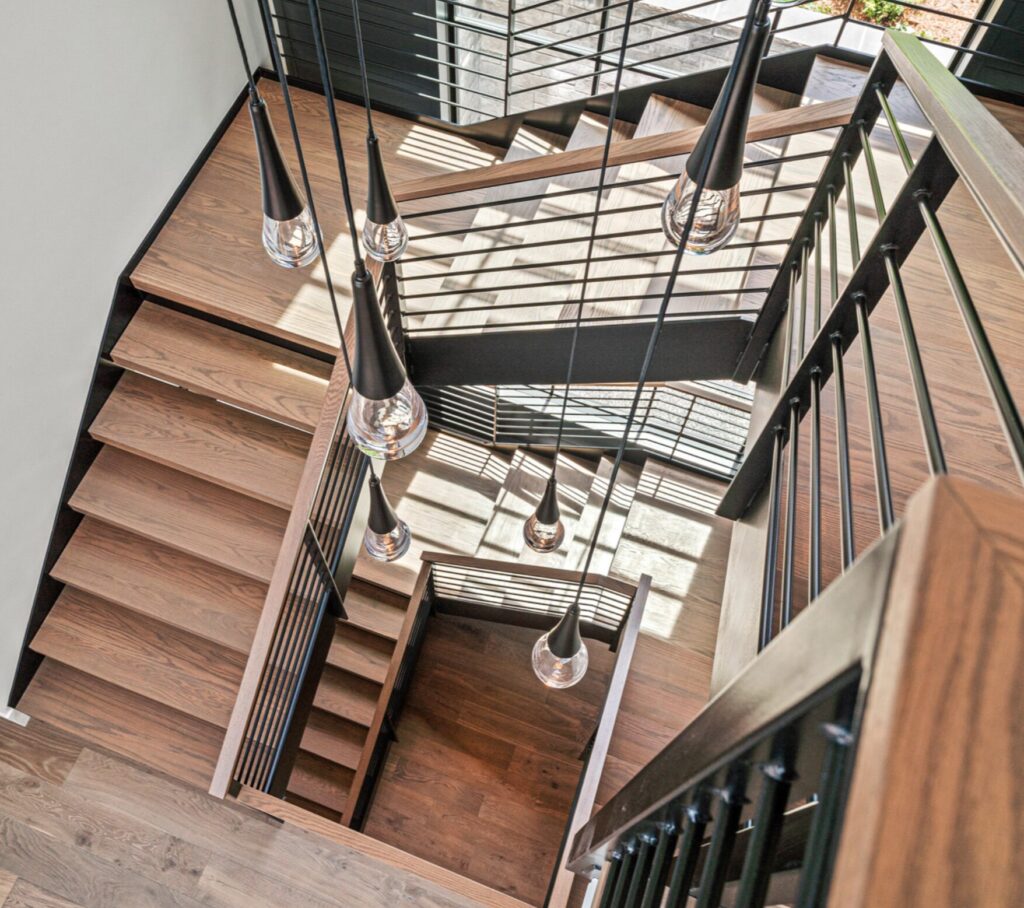 Raindrop Square Pendant Chandelier | Bolder Spaces and LuxCraft, In House Photos
