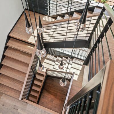 Raindrop Square Pendant Chandelier | Bolder Spaces and LuxCraft, In House Photos
