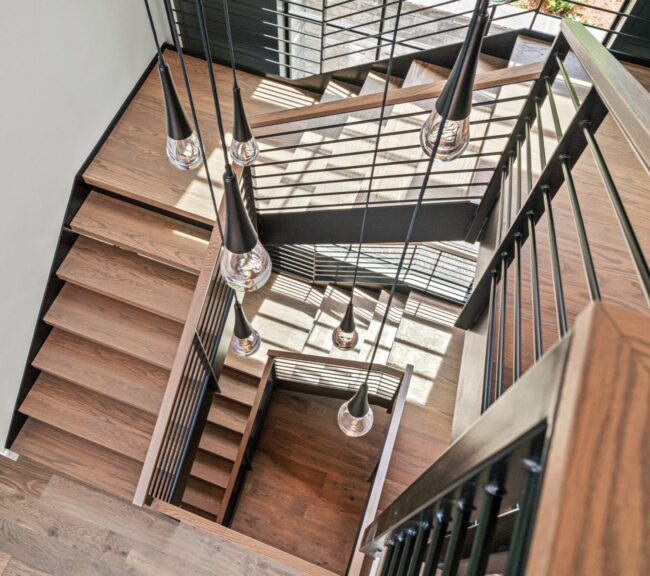 Raindrop Square Pendant Chandelier | Bolder Spaces and LuxCraft, In House Photos