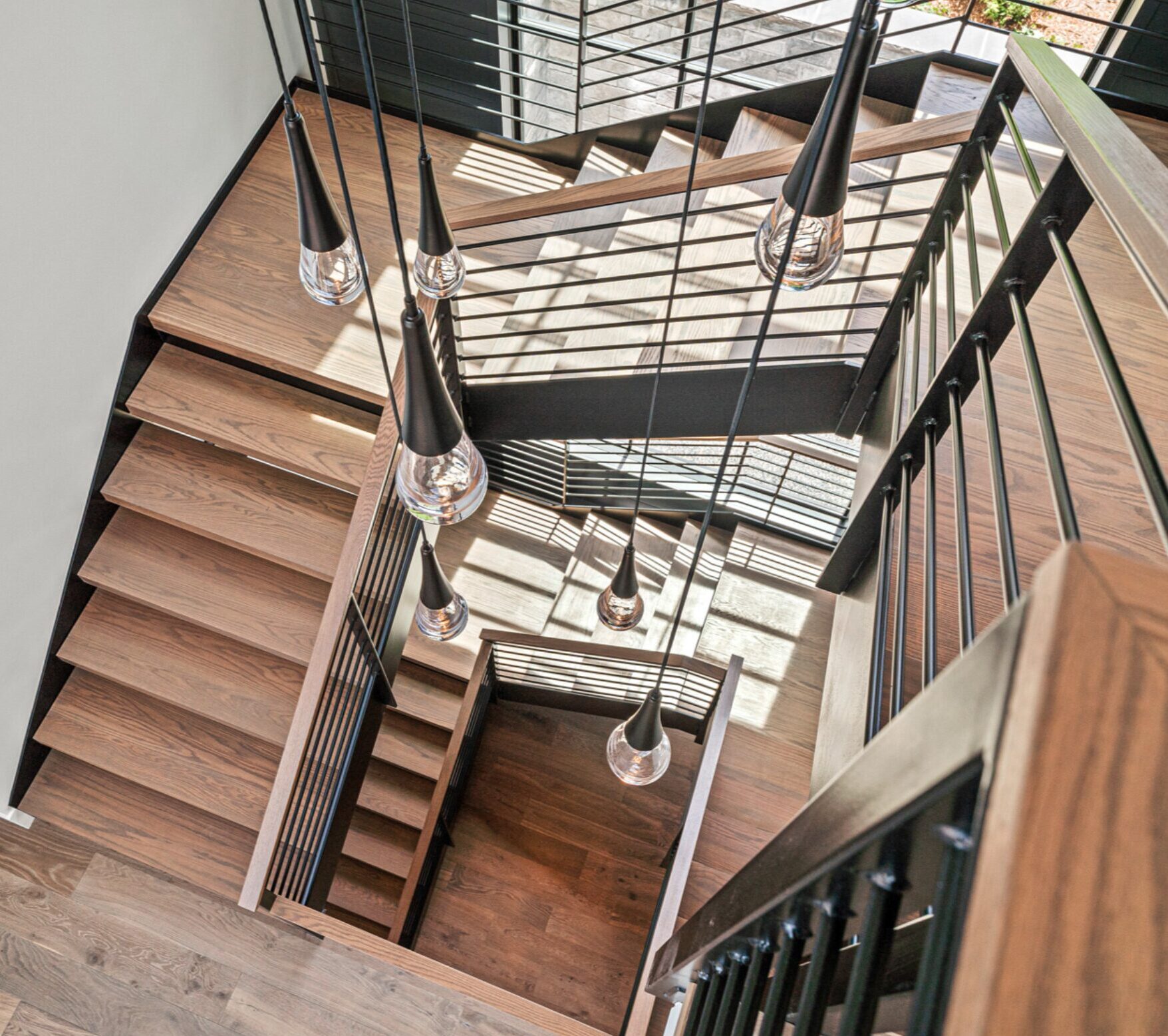 Raindrop Square Pendant Chandelier | Bolder Spaces and LuxCraft, In House Photos