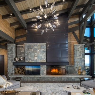 Rock Crystal Starburst Chandelier | Dianne Davant and Associates, Real Boone Visuals