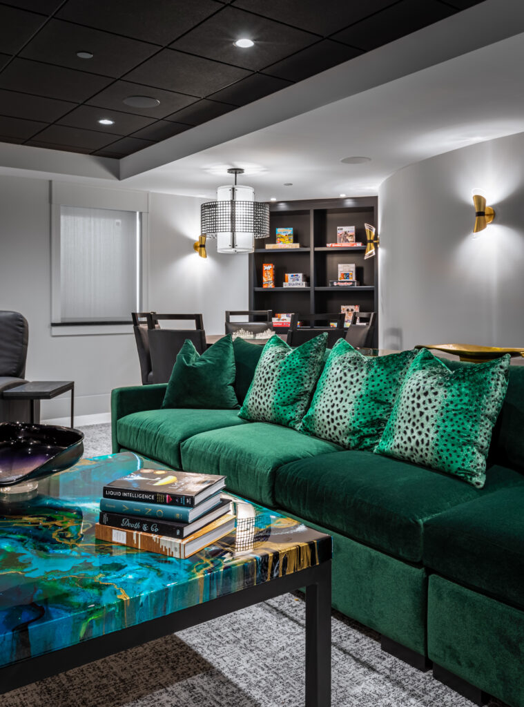 Tweed Double Drum Chandelier | Interiors by Mary Susan Inc., Matt Phillips