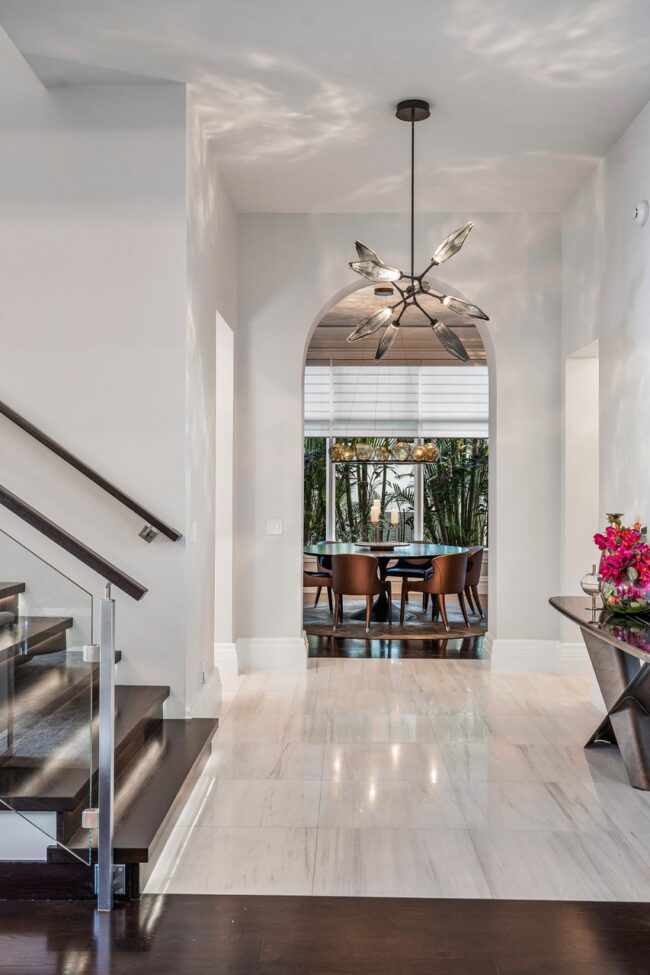 Rock Crystal Modern Branch Chandelier | Metamorphosis Interior Design