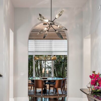 Rock Crystal Modern Branch Chandelier | Metamorphosis Interior Design