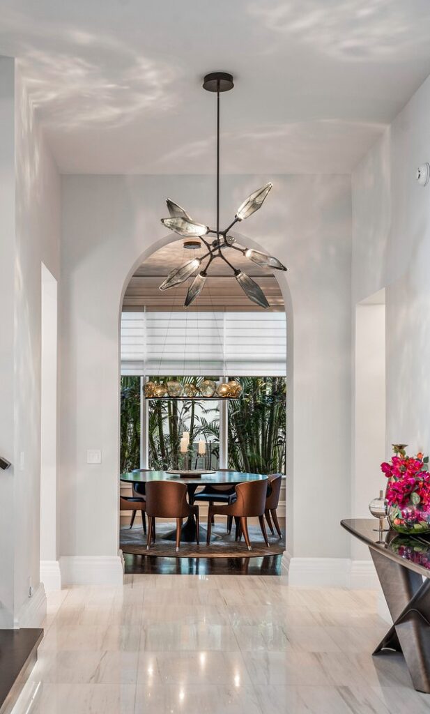 Rock Crystal Modern Branch Chandelier | Metamorphosis Interior Design