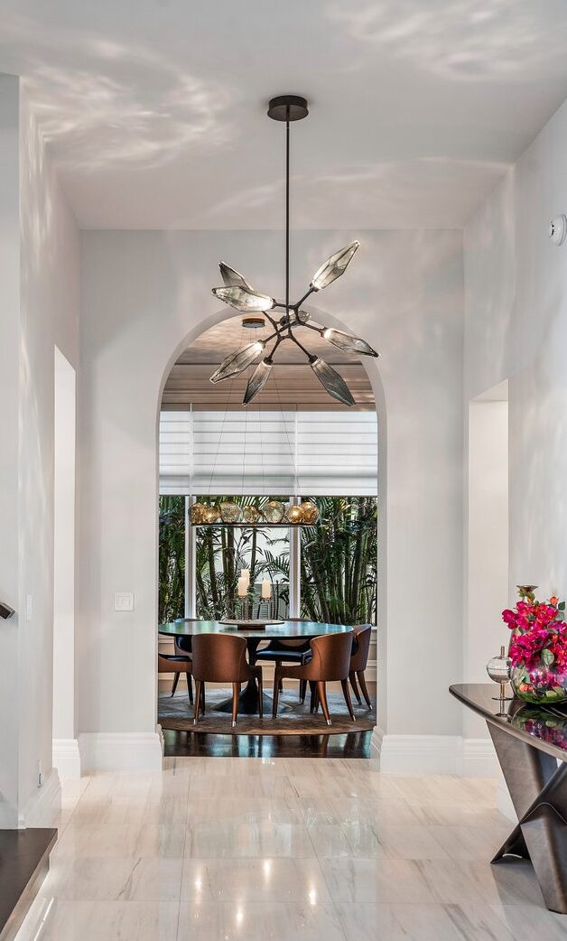 Rock Crystal Modern Branch Chandelier | Metamorphosis Interior Design
