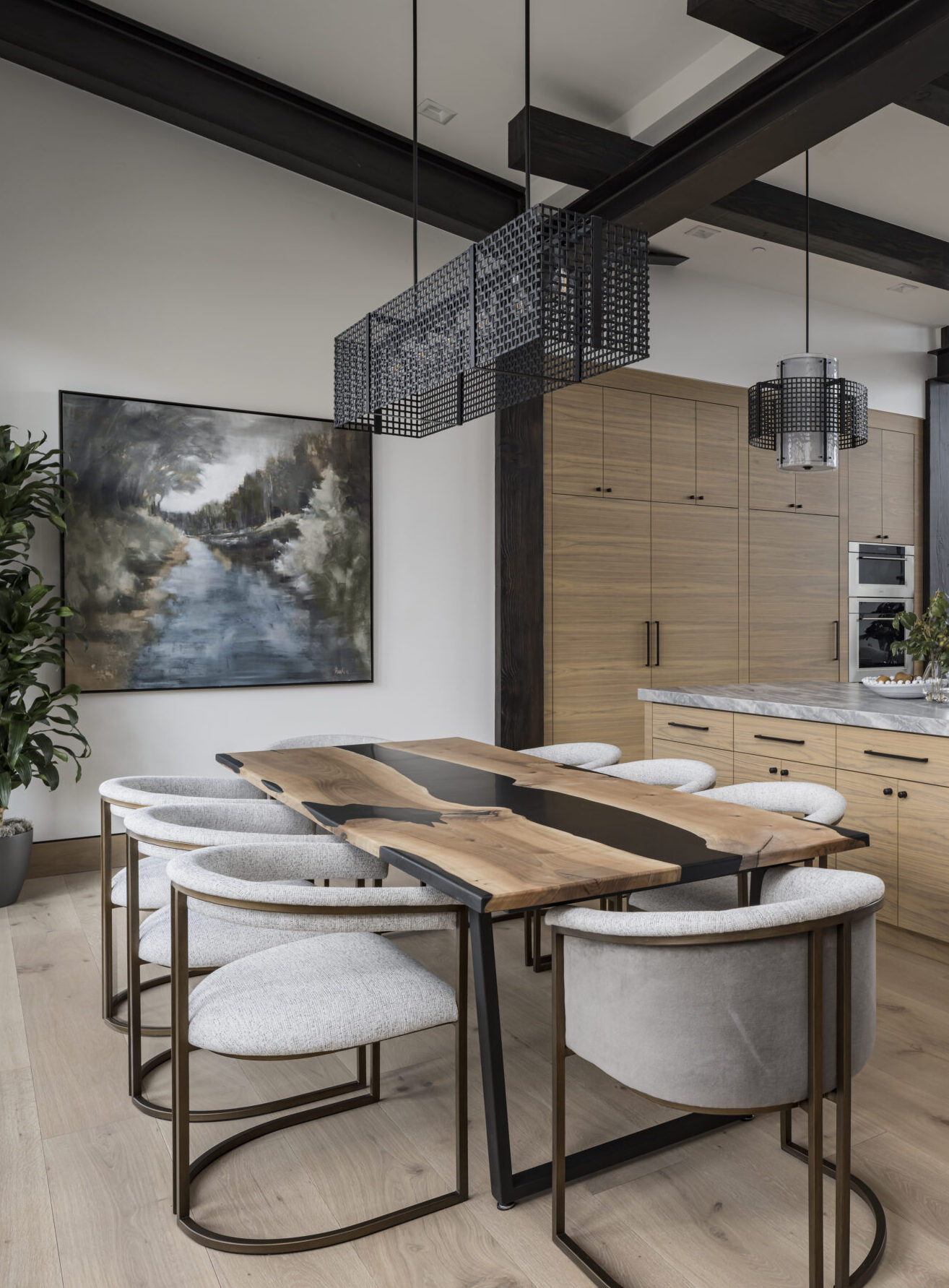 Tweed Linear Chandelier | Olsen Home Design, Joshua Caldwell