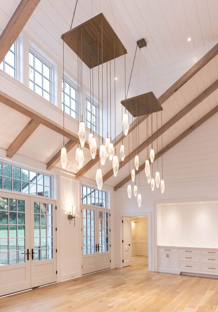Rock Crystal Square Pendant Chandelier | Z Domus Designs, MK Creative Photography