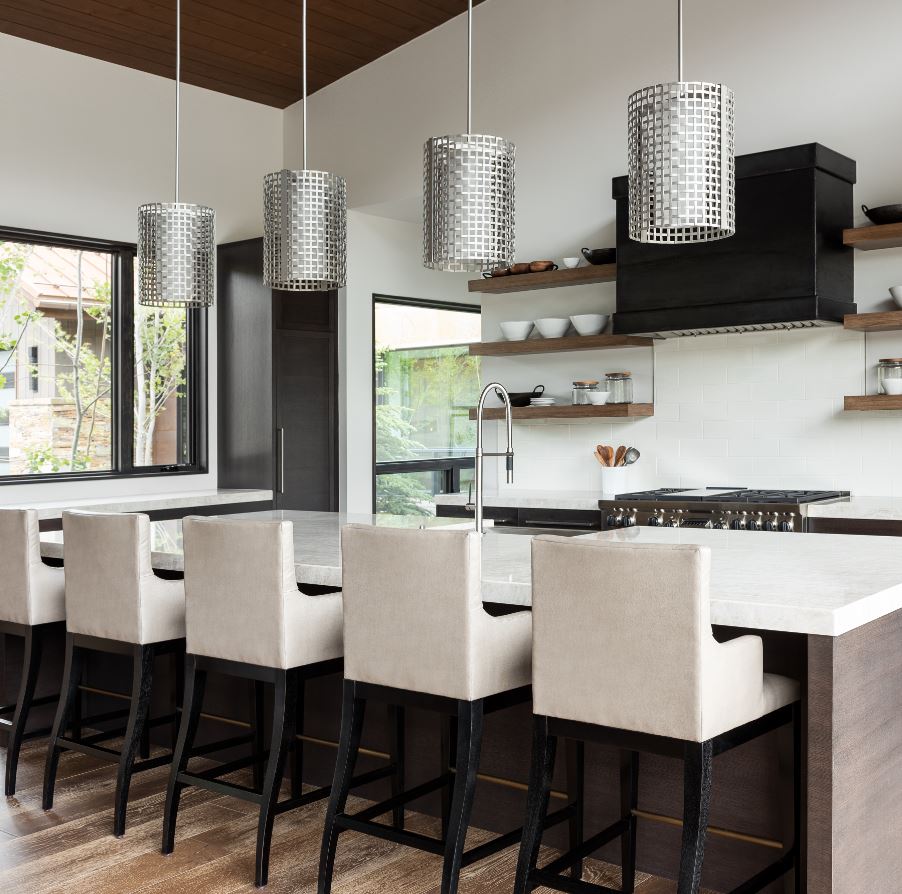 Tweed Large Pendant | Mark + Aly Interior Design, Rebekah Westover Photography