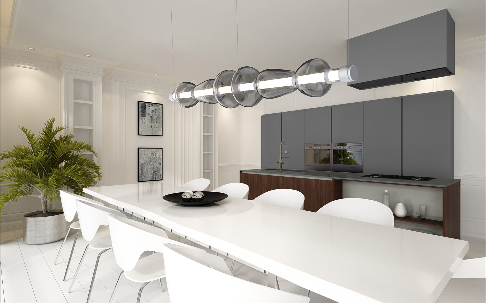 Bolla Mandrel Chandelier