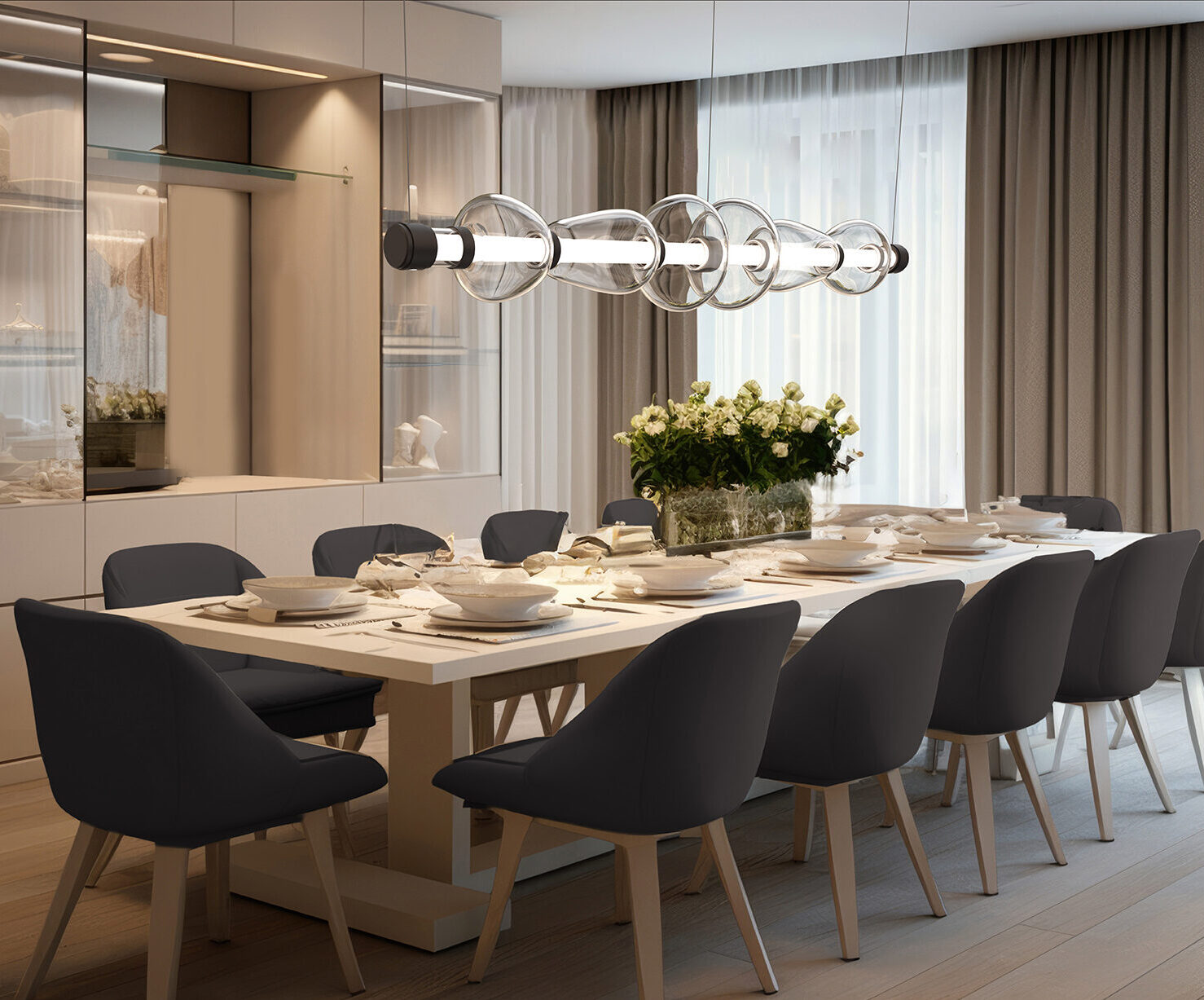 Bolla Mandrel Chandelier